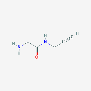 molecular formula C5H8N2O B15277306 2-amino-N-(prop-2-yn-1-yl)acetamide 