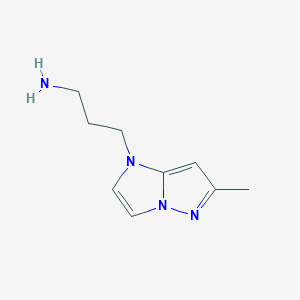 3-(6-methyl-1H-imidazo[1,2-b]pyrazol-1-yl)propan-1-amine