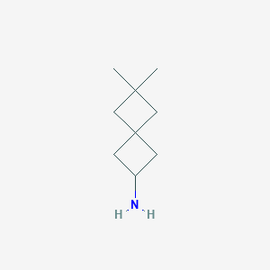 molecular formula C9H17N B15277378 6,6-Dimethylspiro[3.3]heptan-2-amine 