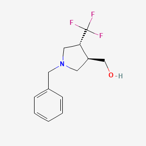 ((3R,4R)-1-Benzyl-4-(trifluoromethyl)pyrrolidin-3-yl)methanol