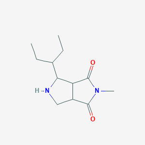 2-methyl-4-(pentan-3-yl)tetrahydropyrrolo[3,4-c]pyrrole-1,3(2H,3aH)-dione