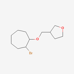 3-([(2-Bromocycloheptyl)oxy]methyl)oxolane