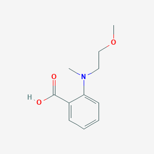 molecular formula C11H15NO3 B15277460 2-((2-Methoxyethyl)(methyl)amino)benzoic acid 