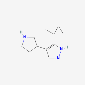 3-(1-Methylcyclopropyl)-4-(pyrrolidin-3-yl)-1H-pyrazole