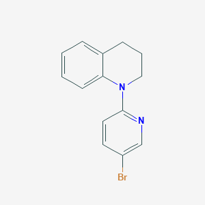 molecular formula C14H13BrN2 B1527755 1-(5-Bromo-2-pyridinyl)-1,2,3,4-tetrahydroquinoline CAS No. 1220030-94-3