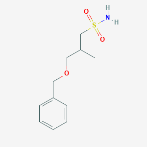 molecular formula C11H17NO3S B15277629 3-(Benzyloxy)-2-methylpropane-1-sulfonamide 