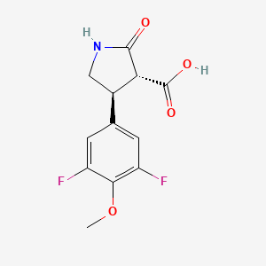 Rel-(3R,4S)-4-(3,5-difluoro-4-methoxyphenyl)-2-oxopyrrolidine-3-carboxylic acid