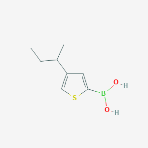 molecular formula C8H13BO2S B15277633 (4-(sec-Butyl)thiophen-2-yl)boronic acid 