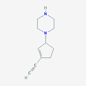 1-(3-Ethynylcyclopent-2-en-1-yl)piperazine