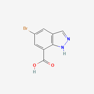 molecular formula C8H5BrN2O2 B1527766 5-Bromo-1H-indazole-7-carboxylic acid CAS No. 953409-99-9