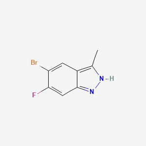 molecular formula C8H6BrFN2 B1527767 5-溴-6-氟-3-甲基-1H-吲唑 CAS No. 864773-66-0