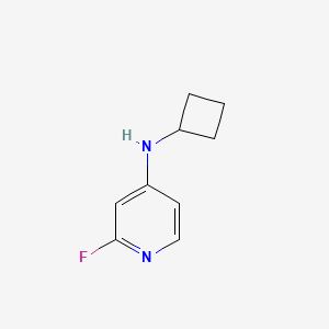 molecular formula C9H11FN2 B15277687 N-cyclobutyl-2-fluoropyridin-4-amine 