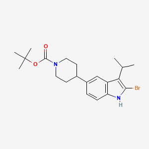 tert-Butyl 4-(2-bromo-3-isopropyl-1H-indol-5-yl)piperidine-1-carboxylate