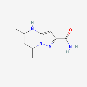 5,7-Dimethyl-4H,5H,6H,7H-pyrazolo[1,5-a]pyrimidine-2-carboxamide