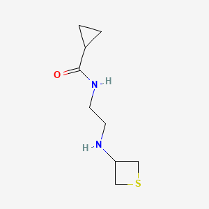 N-(2-(Thietan-3-ylamino)ethyl)cyclopropanecarboxamide