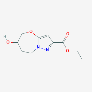 Ethyl 6-hydroxy-5,6,7,8-tetrahydropyrazolo[5,1-b][1,3]oxazepine-2-carboxylate