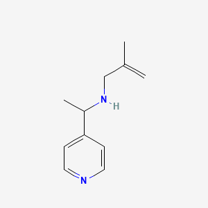 molecular formula C11H16N2 B15277871 (2-Methylprop-2-en-1-yl)[1-(pyridin-4-yl)ethyl]amine 