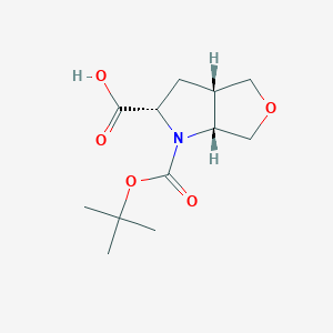 (2S,3AS,6aR)-1-(tert-butoxycarbonyl)hexahydro-1H-furo[3,4-b]pyrrole-2-carboxylic acid