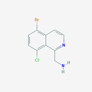 (5-Bromo-8-chloroisoquinolin-1-yl)methanamine