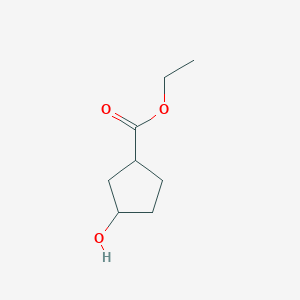 molecular formula C8H14O3 B1527792 Ethyl 3-hydroxycyclopentanecarboxylate CAS No. 1187933-07-8