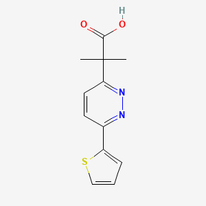 2-Methyl-2-(6-(thiophen-2-yl)pyridazin-3-yl)propanoic acid