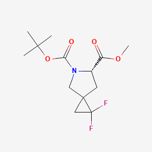 5-tert-butyl 6-methyl (6S)-1,1-difluoro-5-azaspiro[2.4]heptane-5,6-dicarboxylate