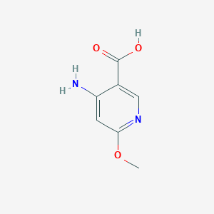 molecular formula C7H8N2O3 B1527793 4-Amino-6-methoxynicotinic acid CAS No. 1060806-76-9