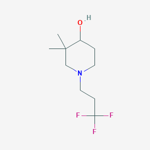 3,3-Dimethyl-1-(3,3,3-trifluoropropyl)piperidin-4-ol