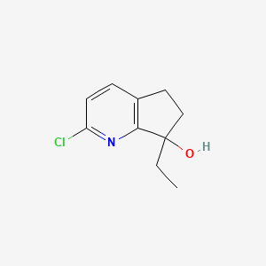 2-Chloro-7-ethyl-6,7-dihydro-5H-cyclopenta[b]pyridin-7-ol