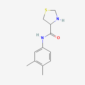 N-(3,4-dimethylphenyl)-1,3-thiazolidine-4-carboxamide