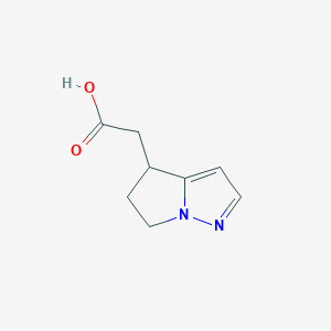 2-(5,6-Dihydro-4H-pyrrolo[1,2-b]pyrazol-4-yl)acetic acid