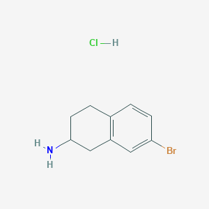 7-Bromo-1,2,3,4-tetrahydronaphthalen-2-amine hydrochloride