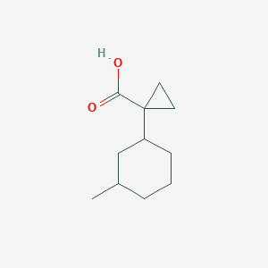 1-(3-Methylcyclohexyl)cyclopropane-1-carboxylic acid