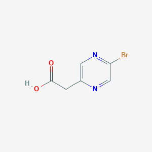 2-(5-Bromopyrazin-2-yl)acetic acid