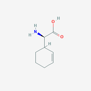 molecular formula C8H13NO2 B15278021 (2R)-2-Amino-2-(cyclohex-2-en-1-yl)acetic acid 