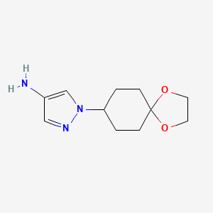 1-(1,4-Dioxaspiro[4.5]decan-8-yl)-1H-pyrazol-4-amine