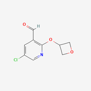 5-Chloro-2-(oxetan-3-yloxy)nicotinaldehyde