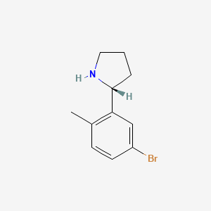 (R)-2-(5-Bromo-2-methylphenyl)pyrrolidine