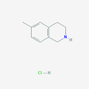 molecular formula C10H14ClN B1527808 6-Methyl-1,2,3,4-tetrahydroisoquinoline hydrochloride CAS No. 41565-81-5