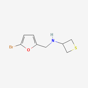 N-((5-Bromofuran-2-yl)methyl)thietan-3-amine