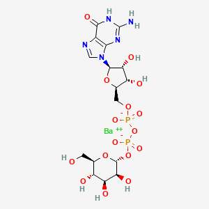 GUanosine 5-(trihydrogen diphosphate), P-alpha-D-mannopyranosyl ester, xbarium salt