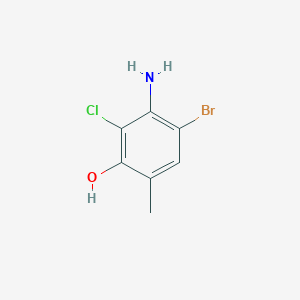 3-Amino-4-bromo-2-chloro-6-methylphenol