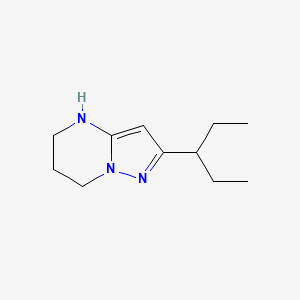 2-(Pentan-3-yl)-4H,5H,6H,7H-pyrazolo[1,5-a]pyrimidine