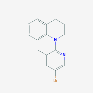 molecular formula C15H15BrN2 B1527814 1-(5-溴-3-甲基-2-吡啶基)-1,2,3,4-四氢喹啉 CAS No. 1220017-22-0