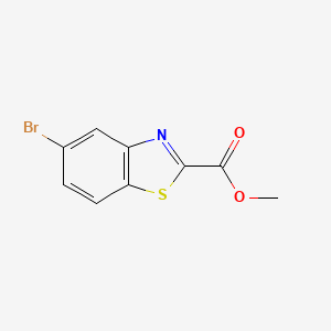 molecular formula C9H6BrNO2S B1527815 Methyl 5-bromobenzo[d]thiazole-2-carboxylate CAS No. 1187928-49-9