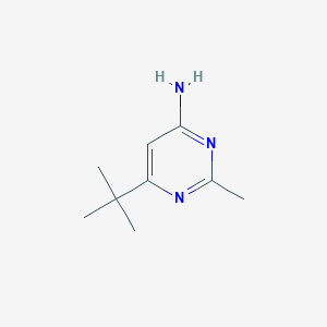 molecular formula C9H15N3 B1527826 6-(tert-Butyl)-2-methylpyrimidin-4-amine CAS No. 1250038-86-8