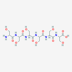 17-Amino-18-hydroxy-2,5,8,11,14-pentakis(hydroxymethyl)-4,7,10,13,16-pentaoxo-3,6,9,12,15-pentaazaoctadecan-1-oic acid