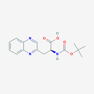 (S)-2-((tert-Butoxycarbonyl)amino)-3-(quinoxalin-2-yl)propanoic acid