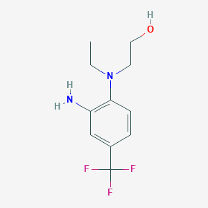 2-[2-Amino(ethyl)-4-(trifluoromethyl)anilino]-1-ethanol