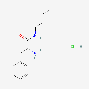 molecular formula C13H21ClN2O B1527844 2-Amino-N-butyl-3-phenylpropanamide hydrochloride CAS No. 1236254-97-9